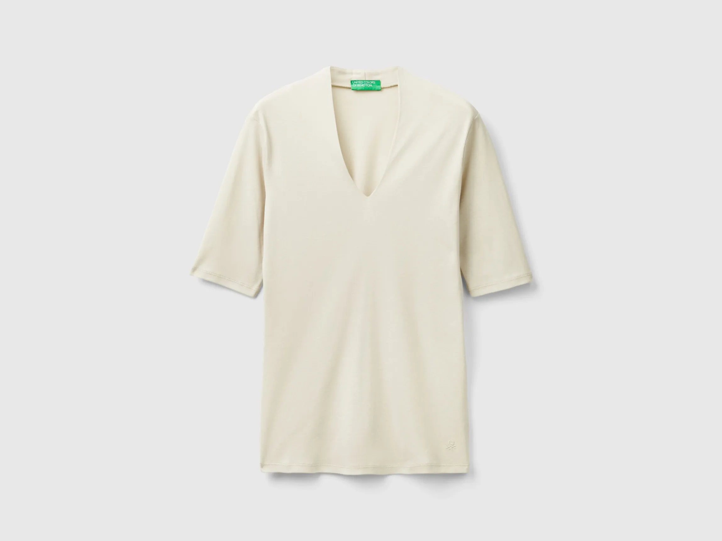 Slim fit t-shirt in long fiber cotton