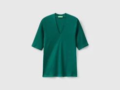 Slim fit t-shirt in long fiber cotton