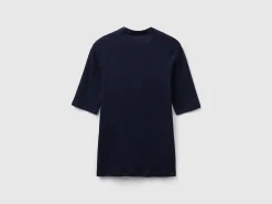 Slim fit t-shirt in long fiber cotton