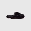 Slippers in faux fur