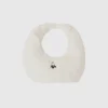 Small crescent moon bag in faux fur