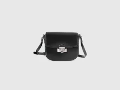 Small crossbody bag in synthetic patent leather