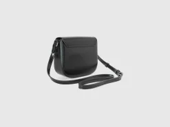 Small crossbody bag in synthetic patent leather