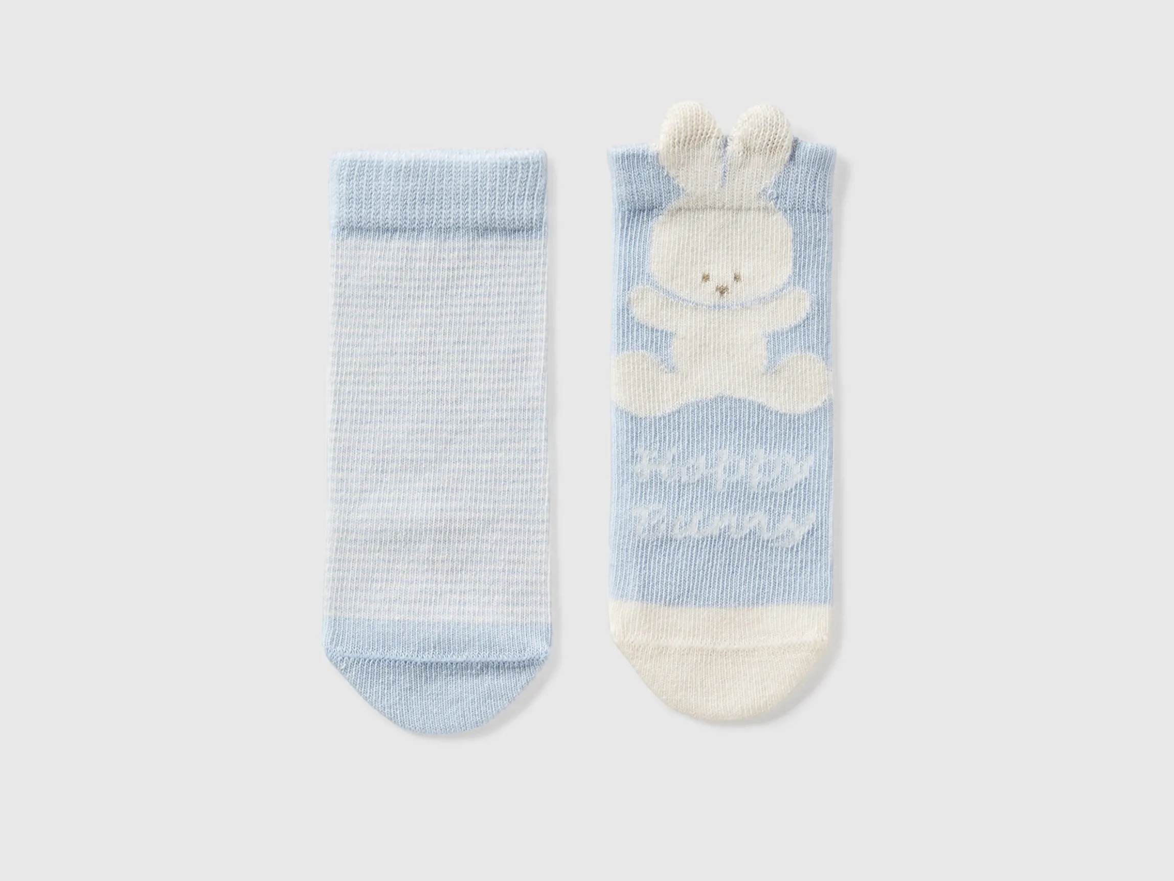 Sock set with stripes and bunny