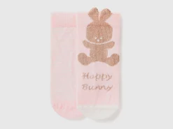 Sock set with stripes and bunny