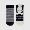 Sock set with stripes and bunny