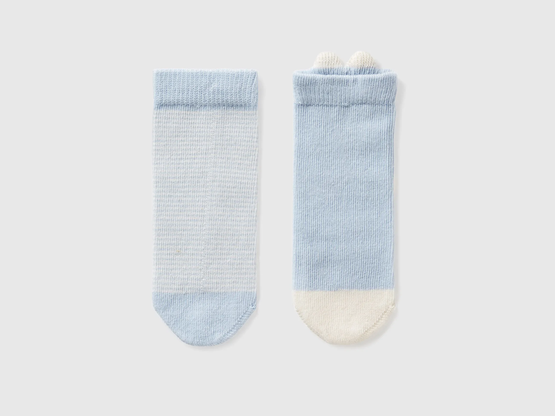Sock set with stripes and bunny