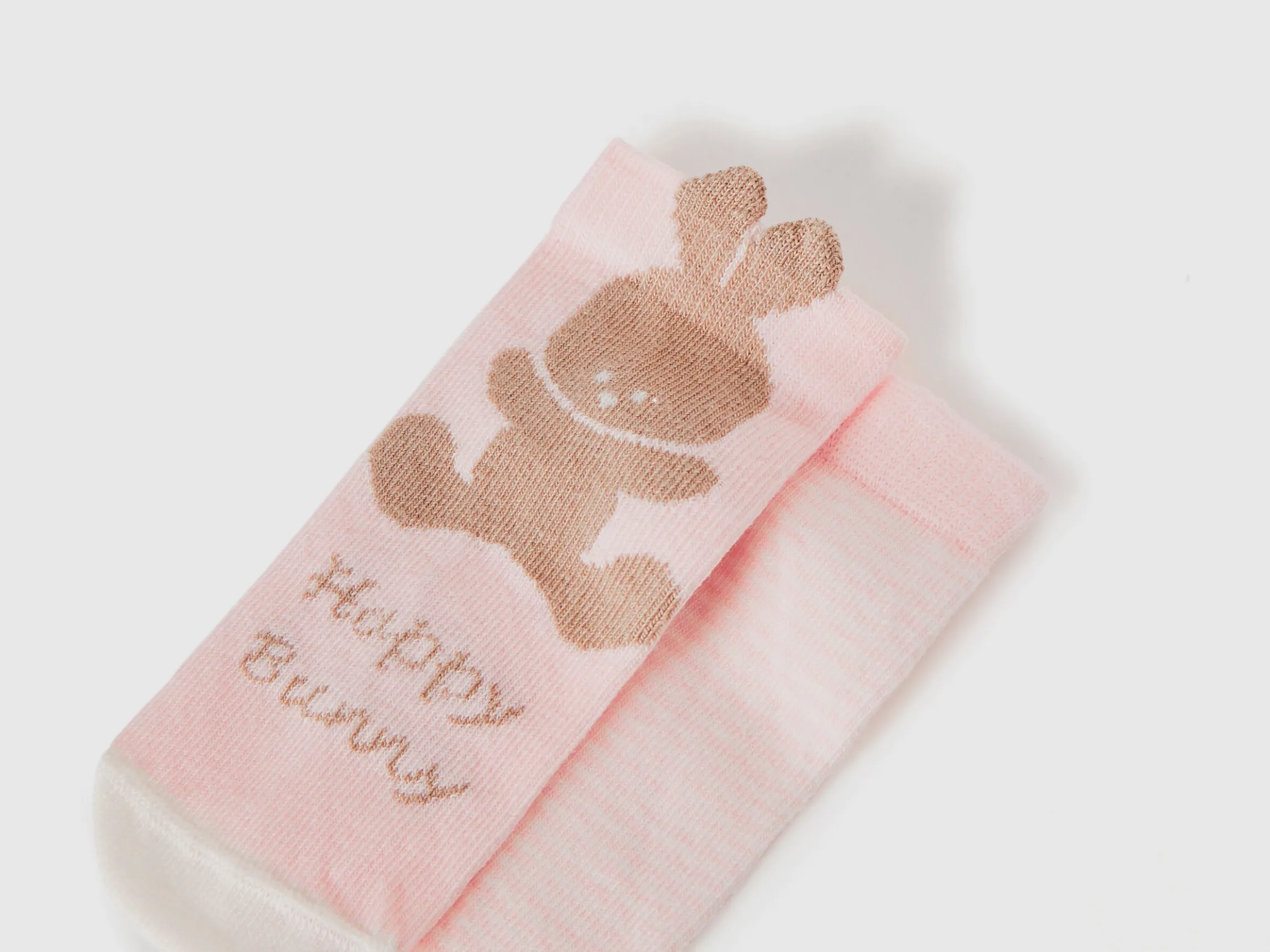 Sock set with stripes and bunny