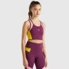 Sports bra top with recycled fabric