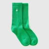 Sporty socks in cotton blend