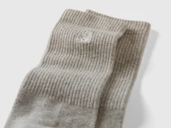 Sporty socks in cotton blend