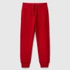 Sporty trousers with drawstring