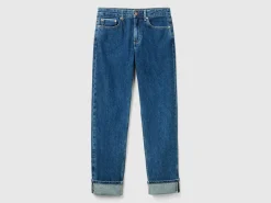 Straight jeans with cuffs