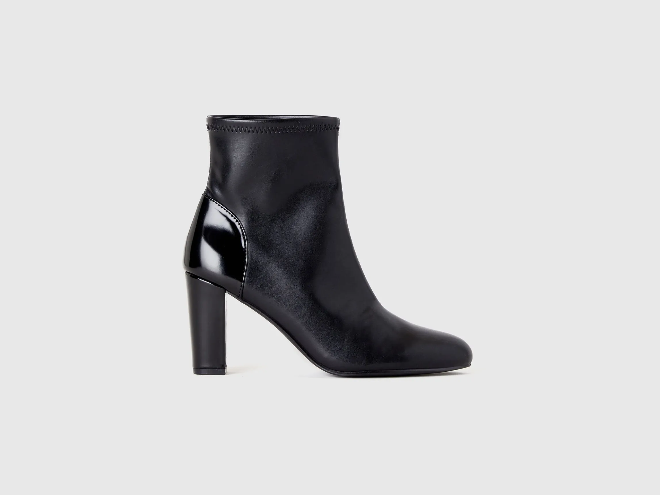 Stretch ankle boots with heels