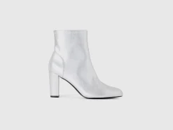 Stretch ankle boots with heels