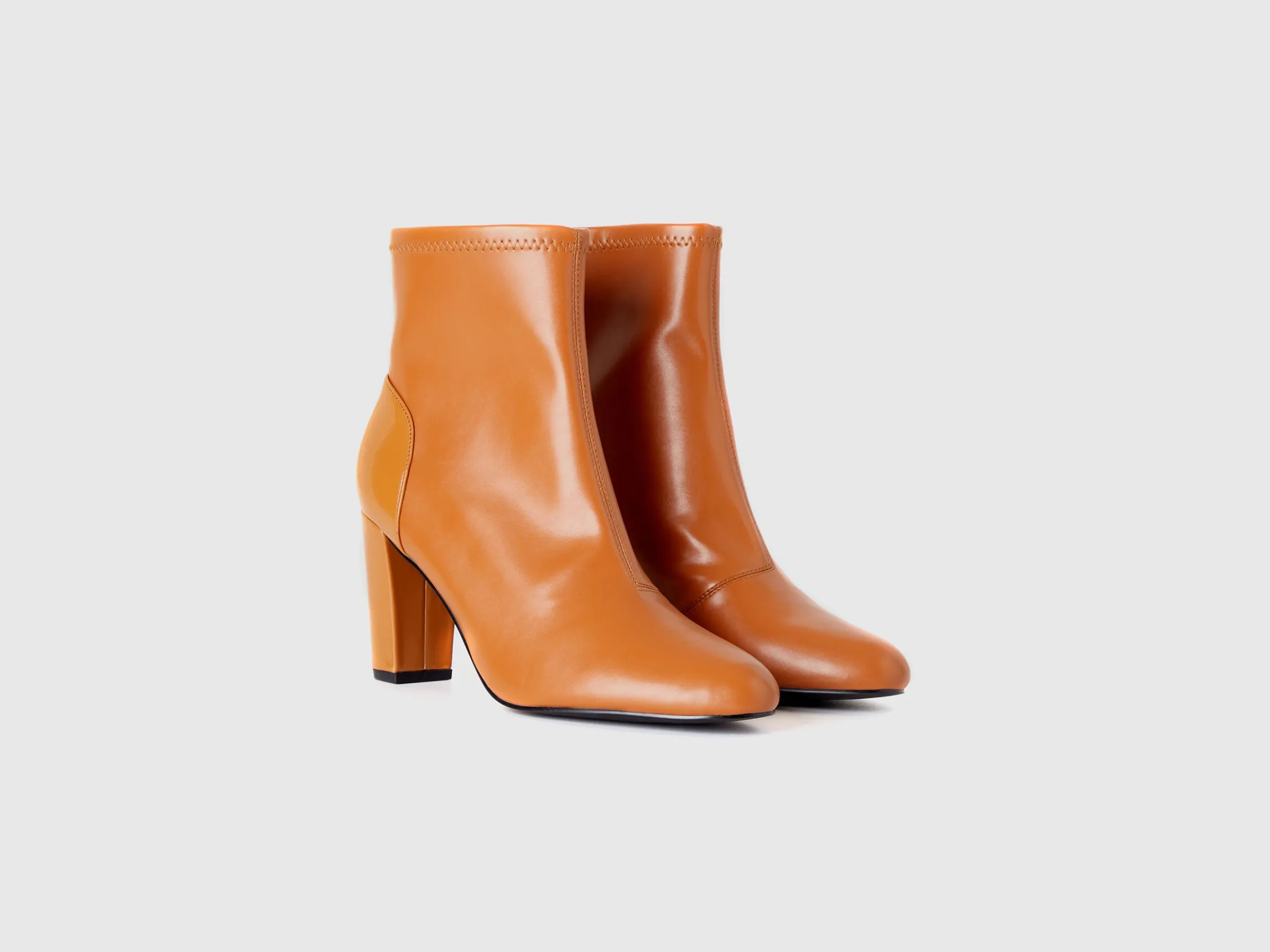 Stretch ankle boots with heels