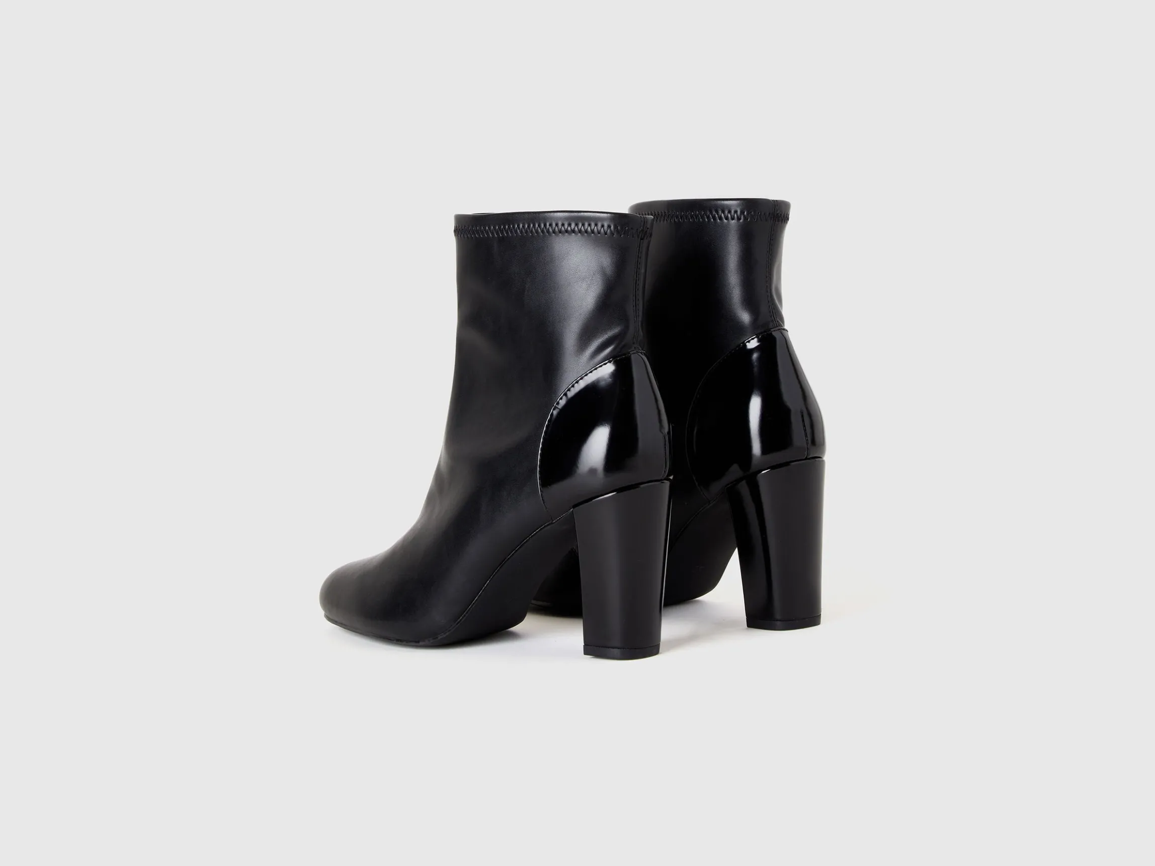 Stretch ankle boots with heels