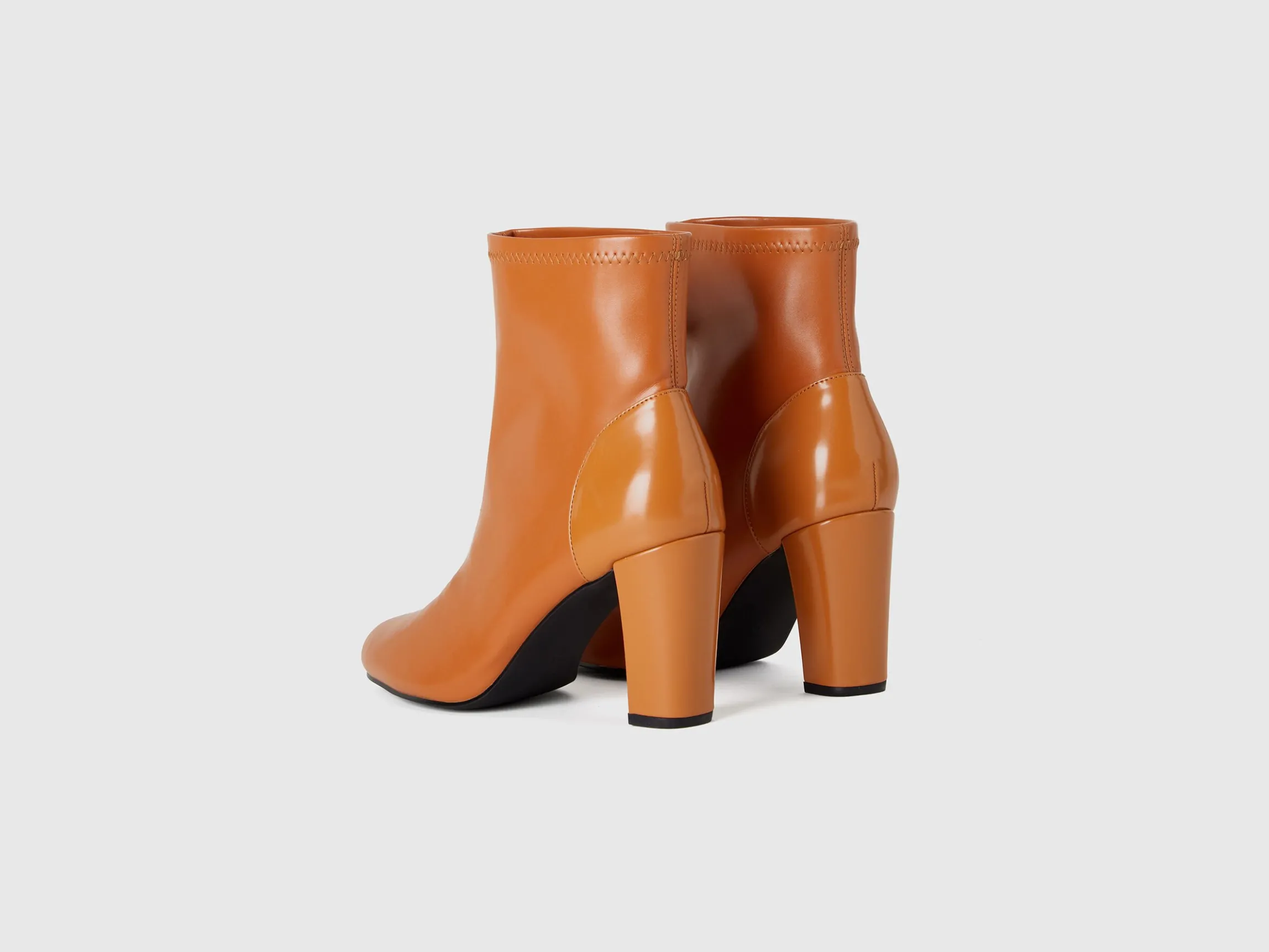 Stretch ankle boots with heels