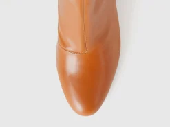 Stretch ankle boots with heels