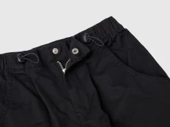 Stretch cotton cargo trousers