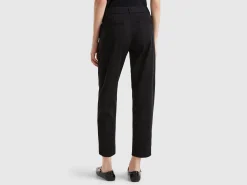 Stretch cotton chino trousers