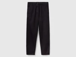 Stretch cotton chino trousers