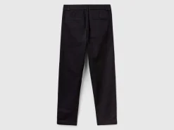 Stretch cotton chino trousers