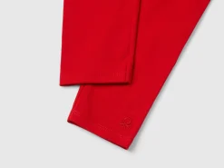 Stretch cotton leggings