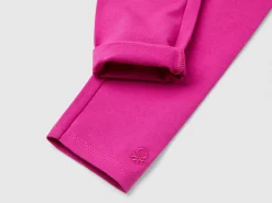 Stretch cotton leggings