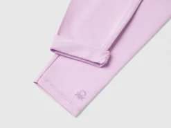 Stretch cotton leggings