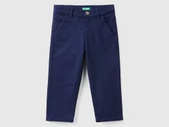 Stretch cotton trousers
