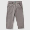 Stretch cotton trousers