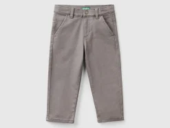 Stretch cotton trousers