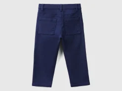 Stretch cotton trousers