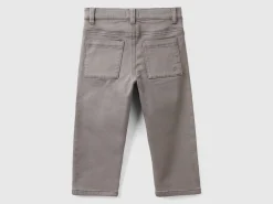 Stretch cotton trousers