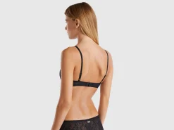 Stretch lace push up bra