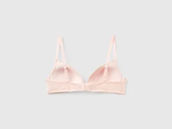 Stretch lace push up bra