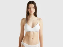 Stretch organic cotton bra