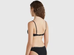 Stretch organic cotton bra