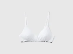Stretch organic cotton bra