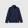 Stretch t-shirt with high neck