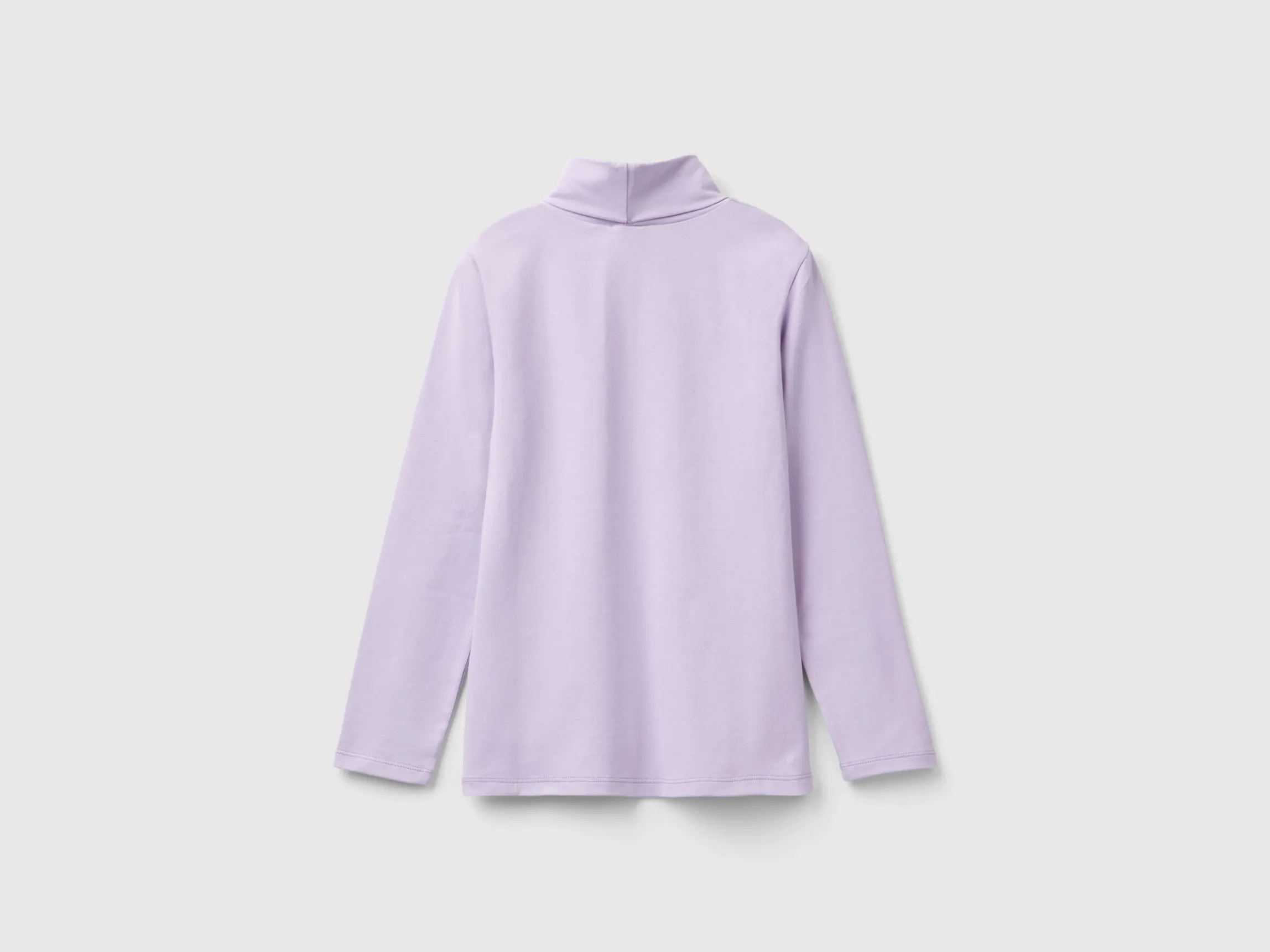 Stretch t-shirt with high neck