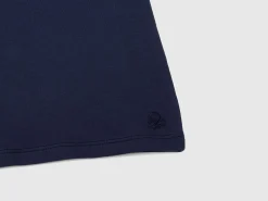 Stretch t-shirt with high neck