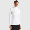 Stretch turtleneck sweater