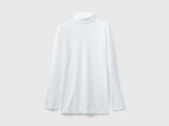 Stretch turtleneck sweater