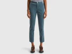 Stretch velvet chinos