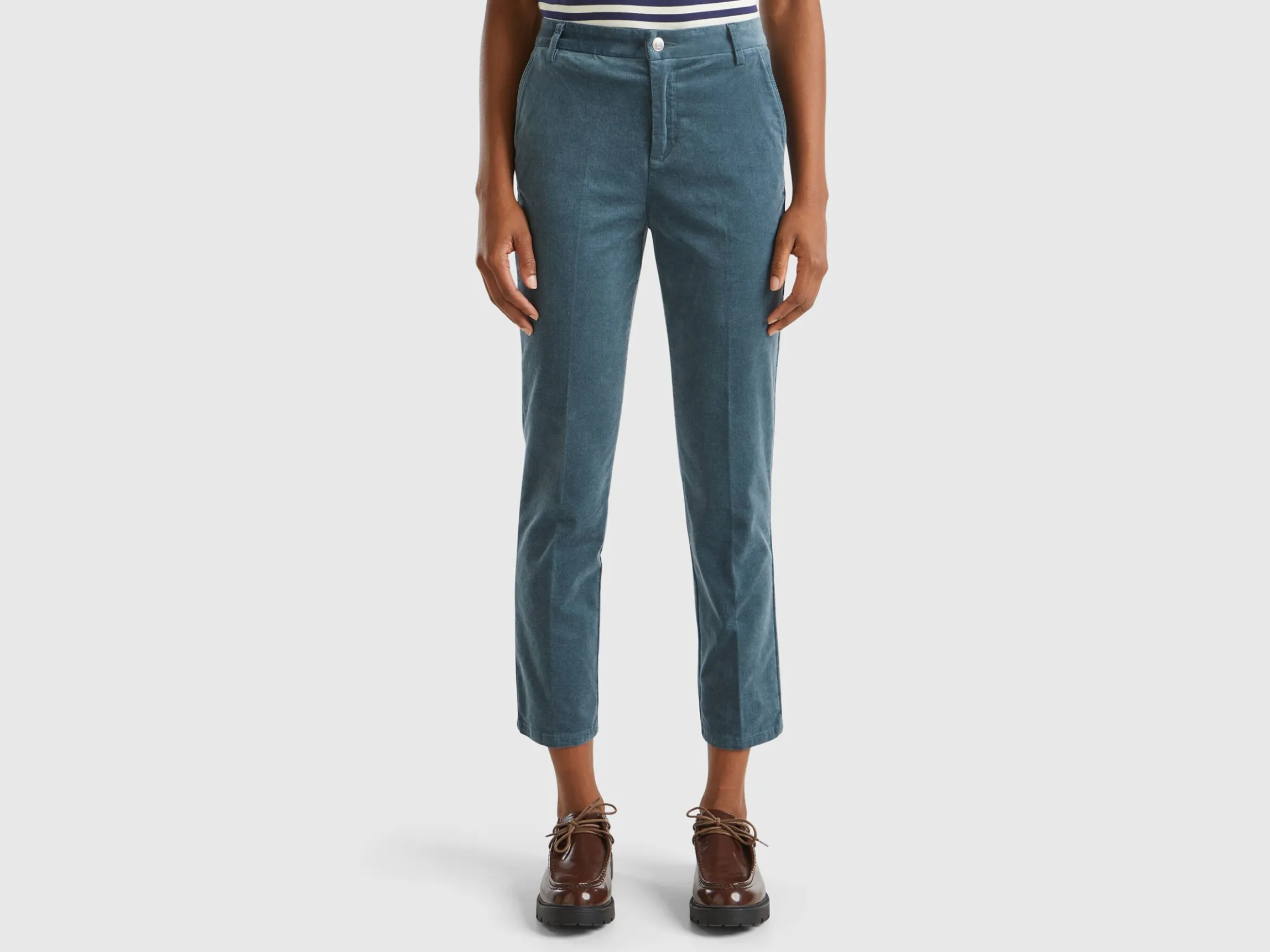 Stretch velvet chinos