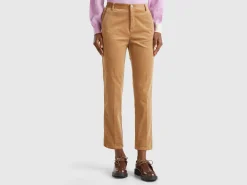 Stretch velvet chinos