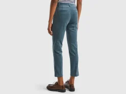 Stretch velvet chinos