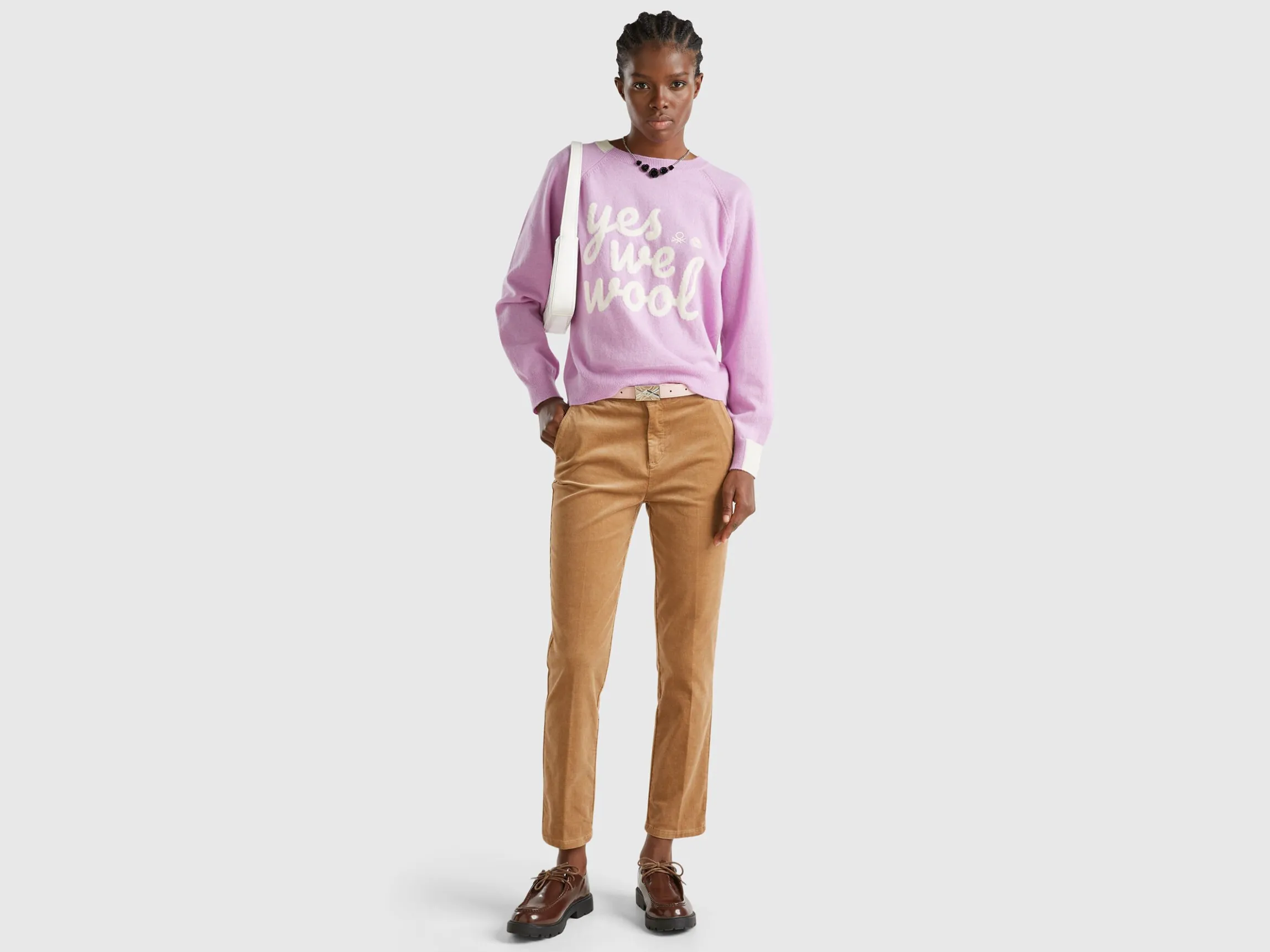 Stretch velvet chinos